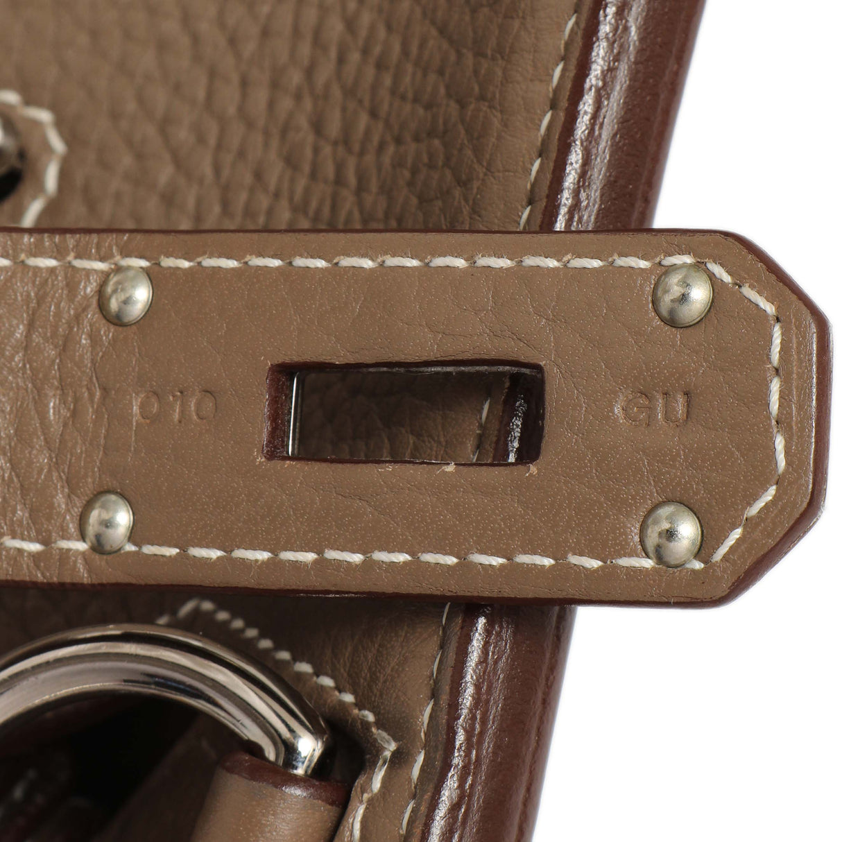 Hermes Etoupe Taurillon Clemence Jypsiere 31 Handbags Hermes