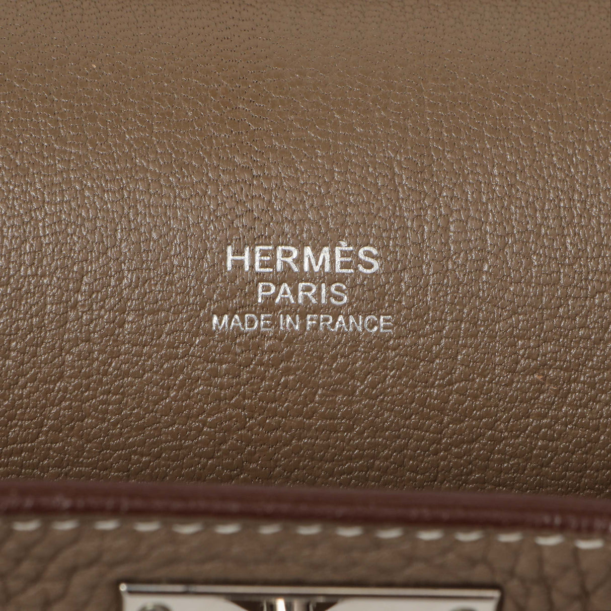 Hermes Etoupe Taurillon Clemence Jypsiere 31 Handbags Hermes