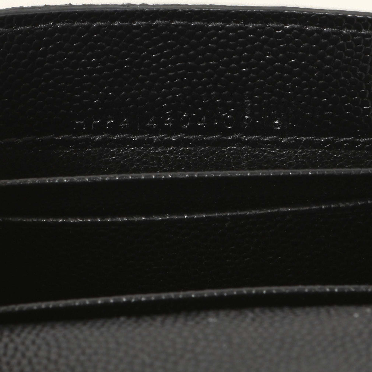 Saint Laurent Black Grain De Poudre Matelasse Chevron Monogram Envelope Wallet Accessories Saint Laurent