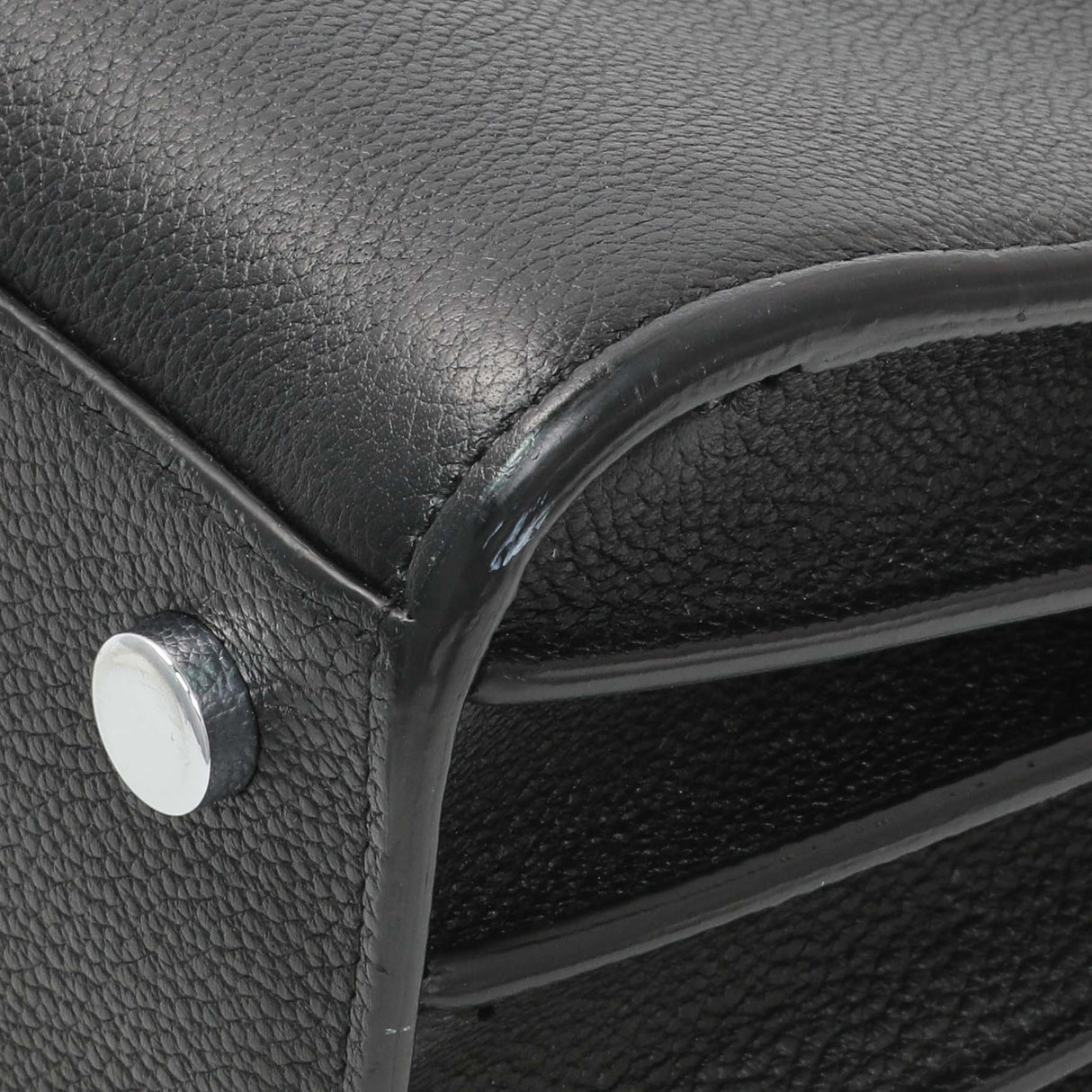 Saint Laurent Black Grained Calfskin Nano Sac De Jour