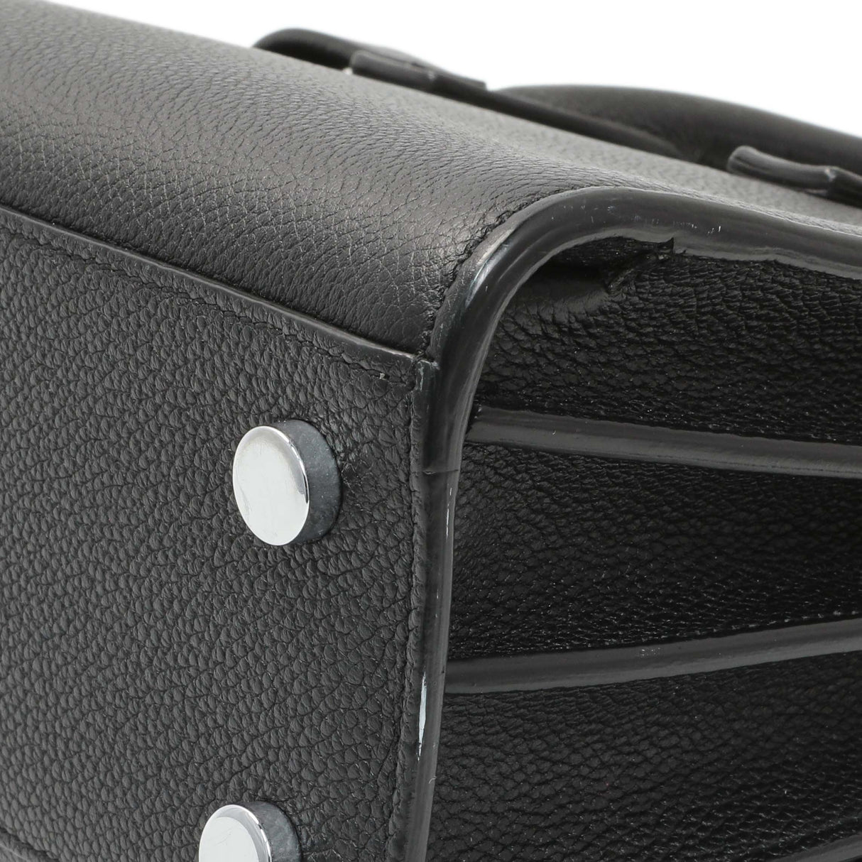 Saint Laurent Black Grained Calfskin Nano Sac De Jour