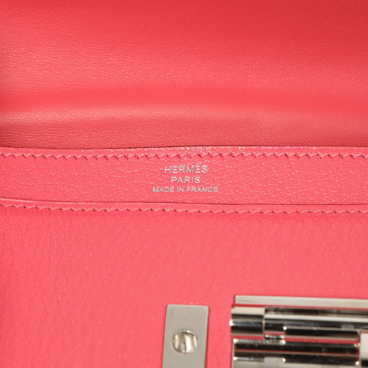 Hermes Rose Azalee Chevre Mysore Mini Verrou Chaine Handbags Hermes