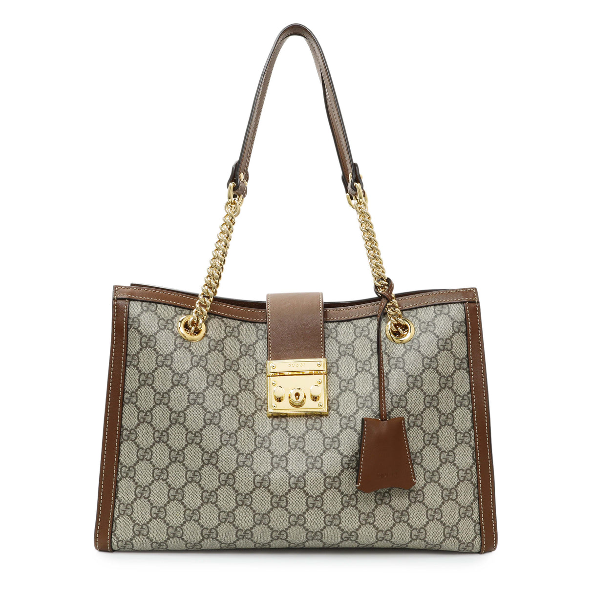 Gucci GG Supreme Monogram Medium Padlock Tote Handbags Gucci