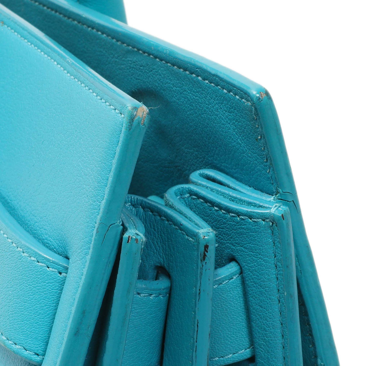Saint Laurent Blue Calfskin Small Sac De Jour Handbags Saint Laurent