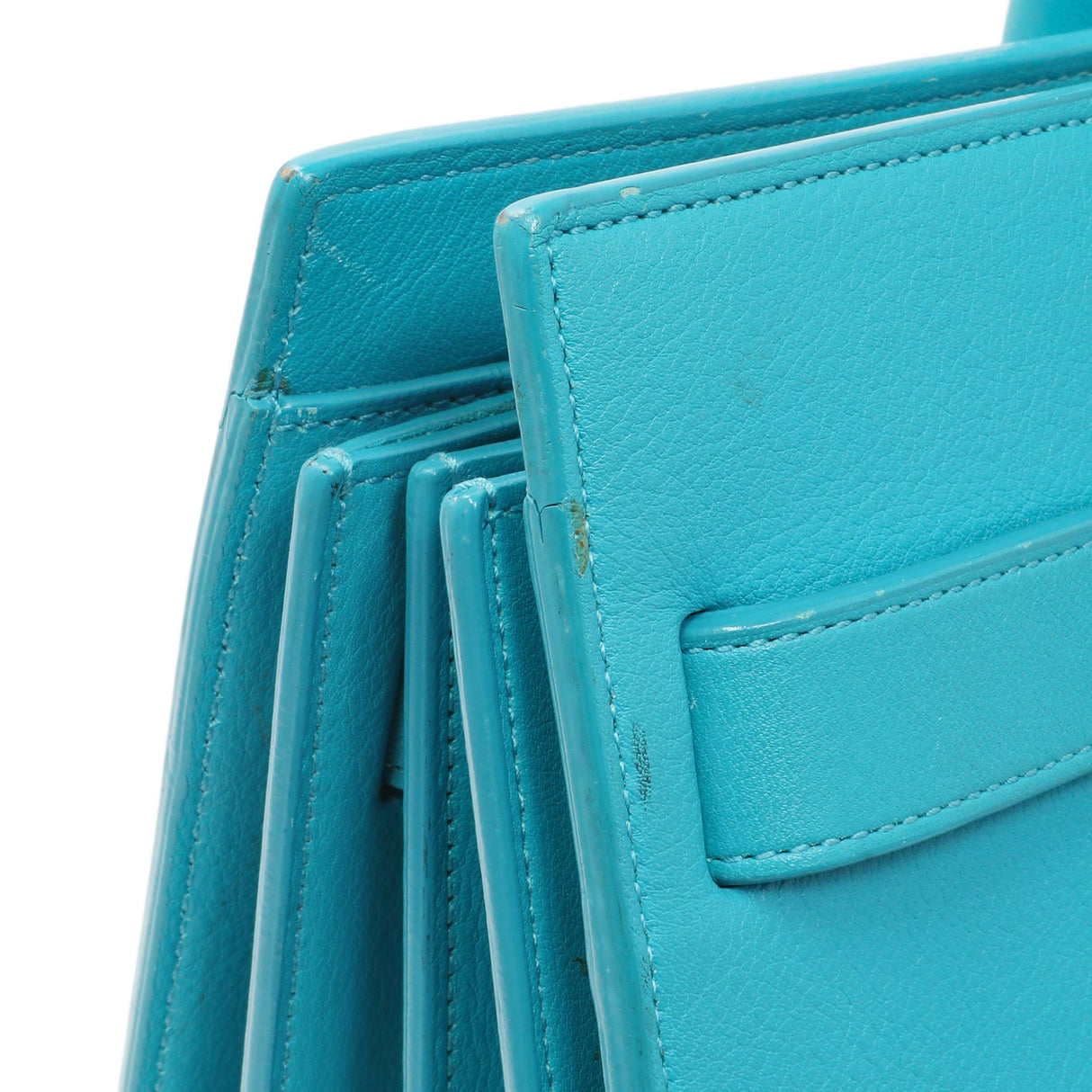 Saint Laurent Blue Calfskin Small Sac De Jour Handbags Saint Laurent