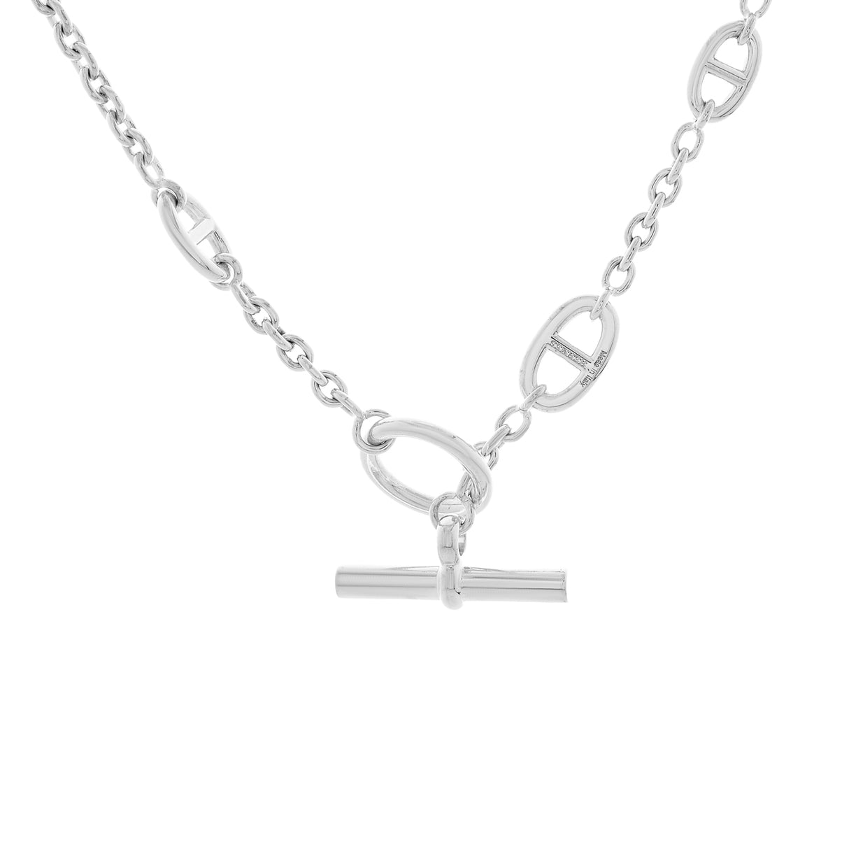 Hermes Sterling Silver Farandole Necklace 120 Designer Jewellery Hermes