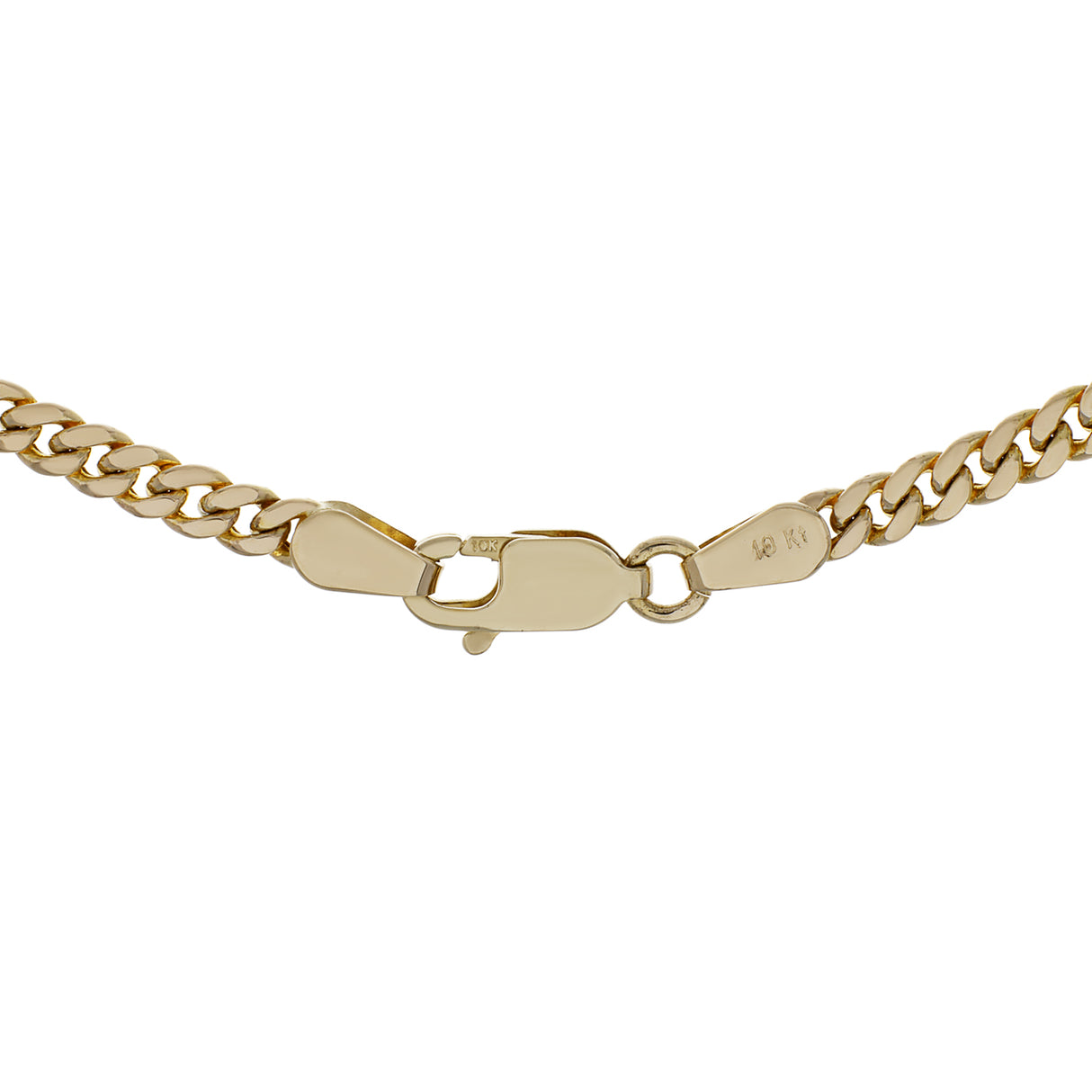 10K Yellow Gold Italian Curb Chain Fine Jewellery Modaselle