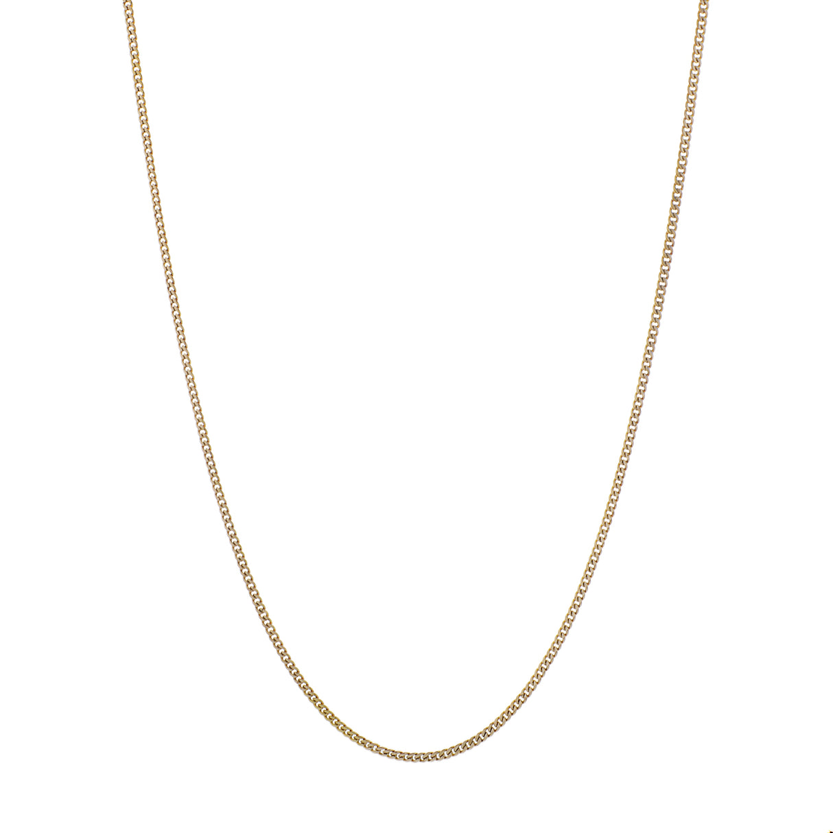 10K Yellow Gold Italian Curb Chain Fine Jewellery Modaselle