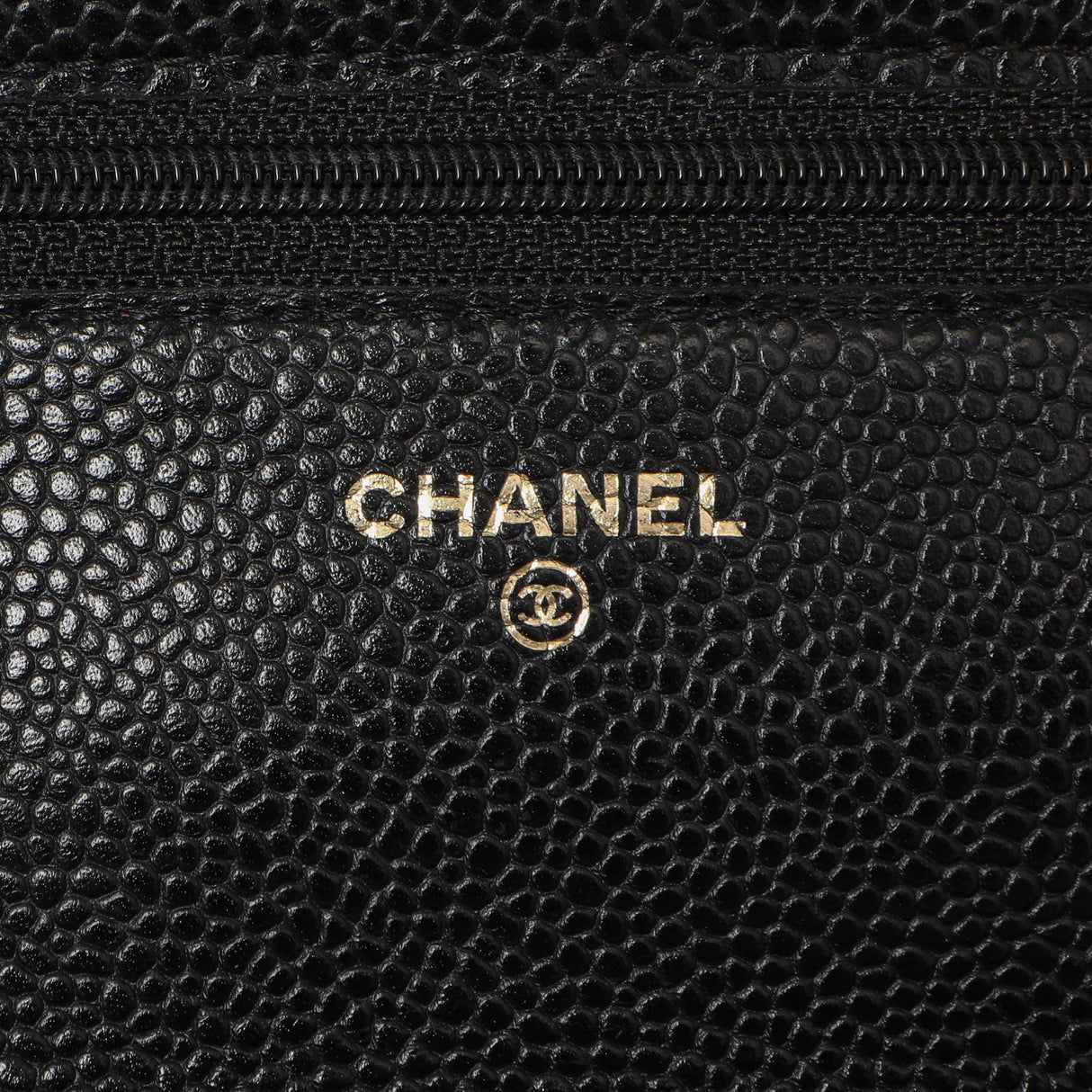 Chanel Black Quilted Caviar Classic Wallet on Chain WOC Handbags Chanel