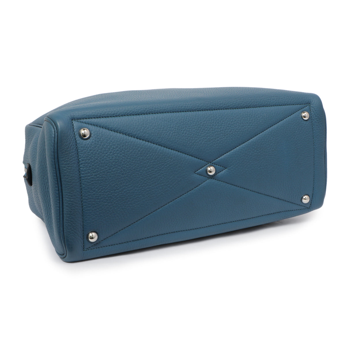 Hermes Cobalt Clemence Victoria II 35 Handbags Hermes