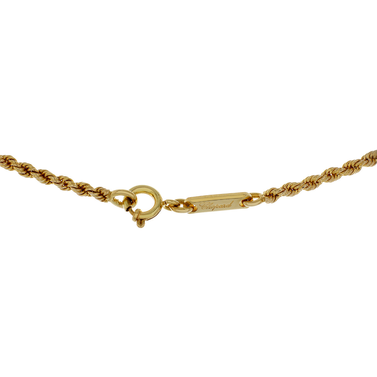 Chopard 18K Yellow Gold Rope Necklace Designer Jewellery Chopard