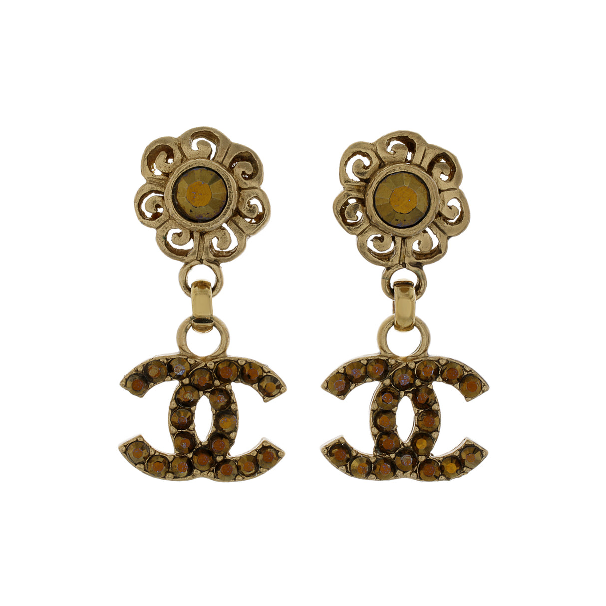 Chanel CC Drop Earrings Designer Jewellery Chanel