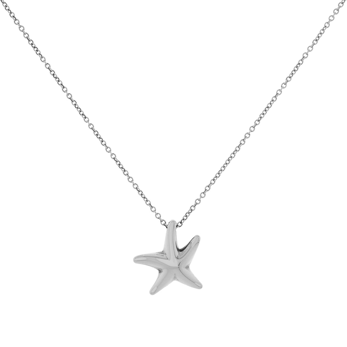 Tiffany & Co. Sterling Silver Elsa Peretti Starfish Pendant Designer Jewellery Tiffany and Co