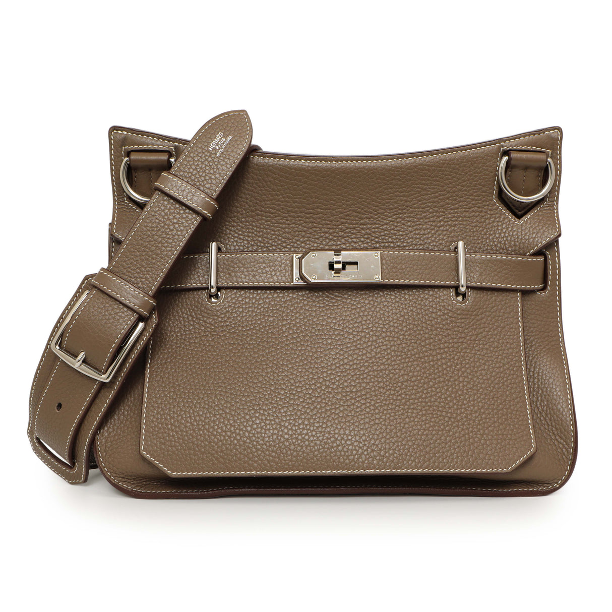 Hermes Etoupe Taurillon Clemence Jypsiere 31 Handbags Hermes