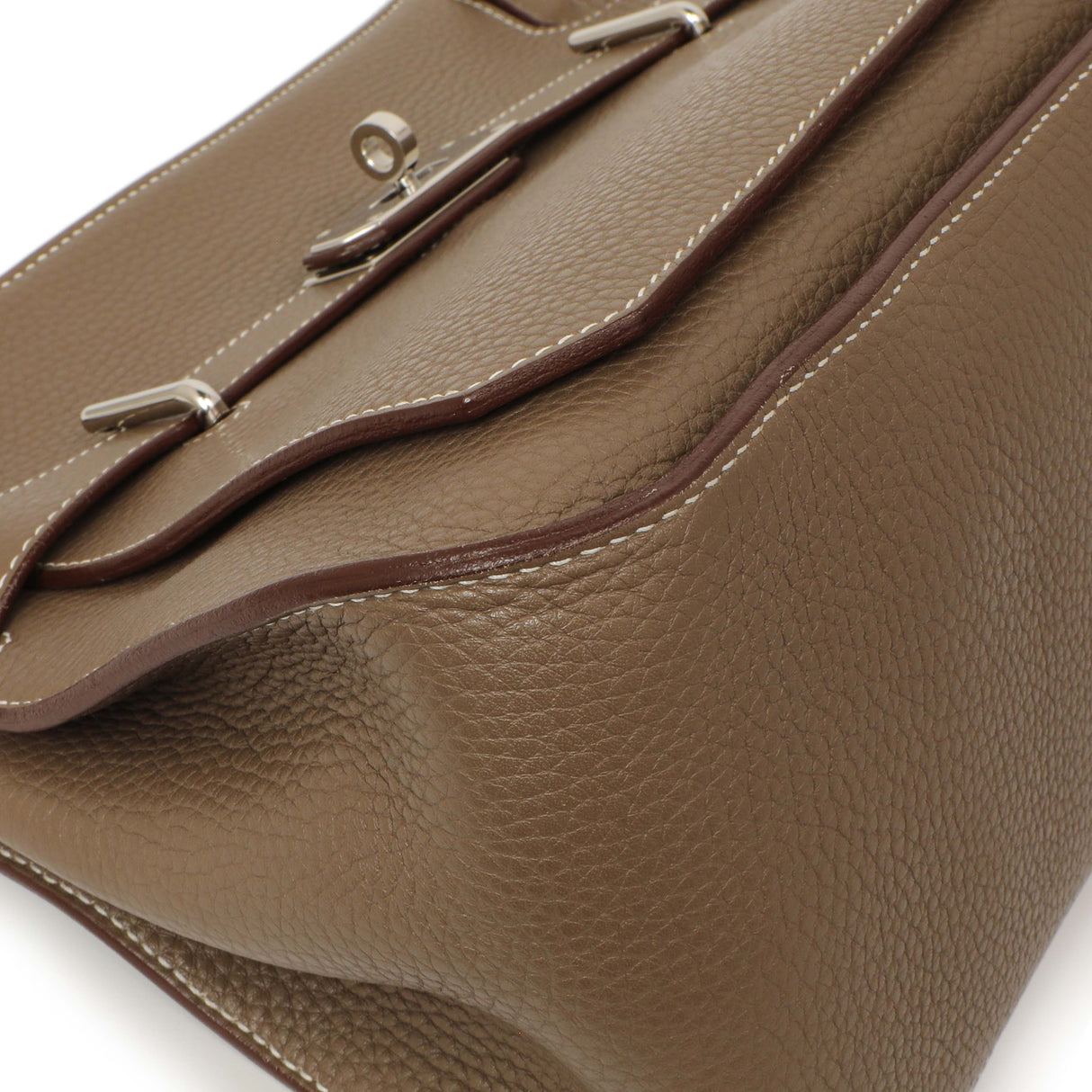 Hermes Etoupe Taurillon Clemence Jypsiere 31 Handbags Hermes