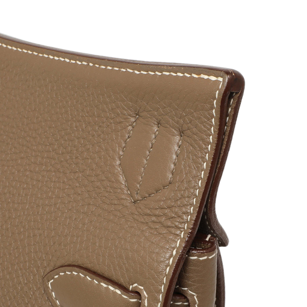 Hermes Etoupe Taurillon Clemence Jypsiere 31 Handbags Hermes