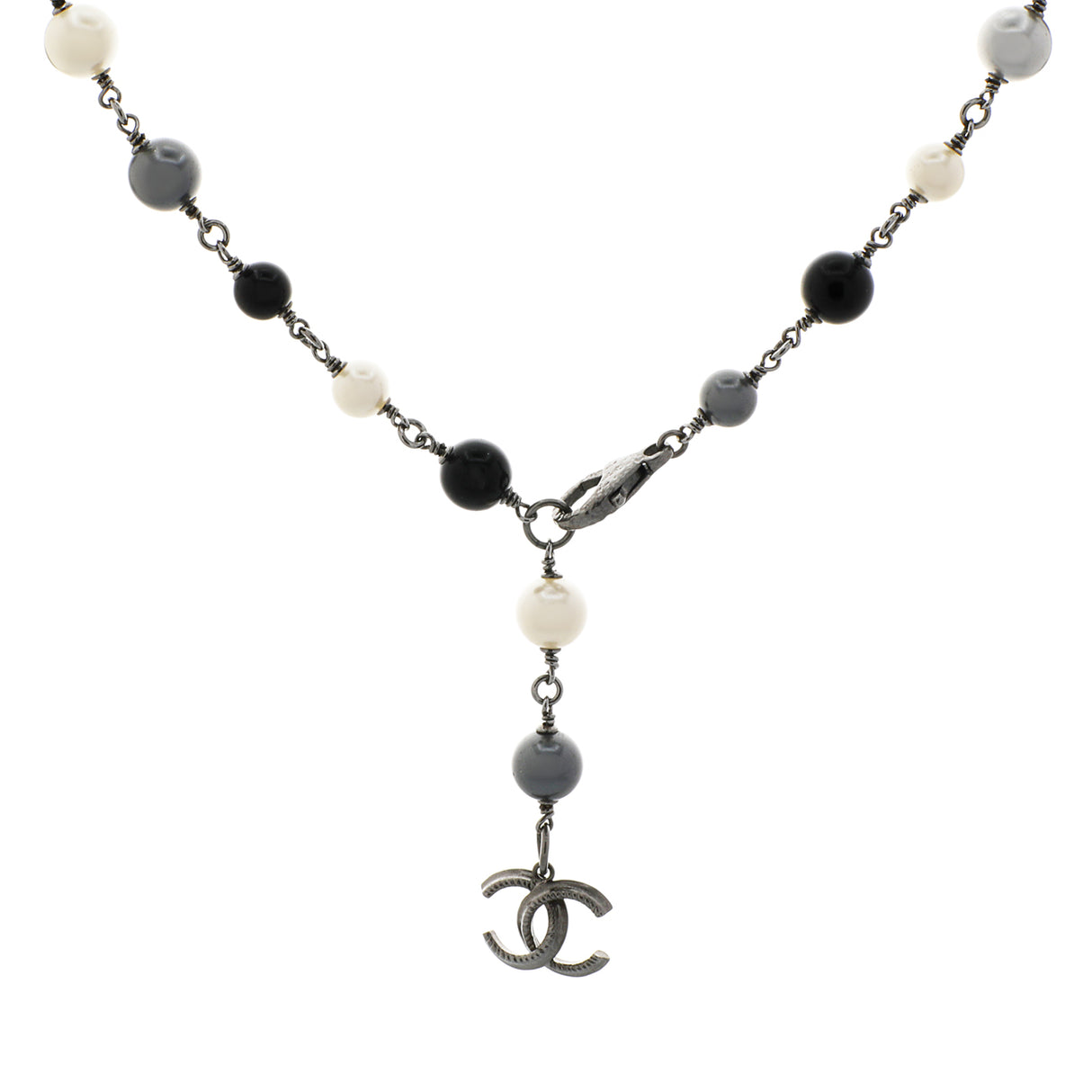Chanel CC Pearl Long Double Strand Necklace Designer Jewellery Chanel