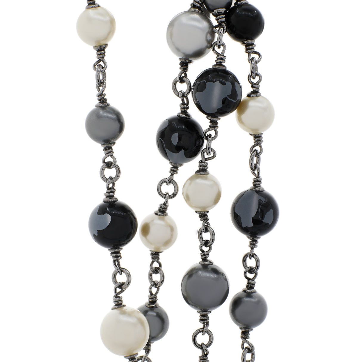 Chanel CC Pearl Long Double Strand Necklace Designer Jewellery Chanel