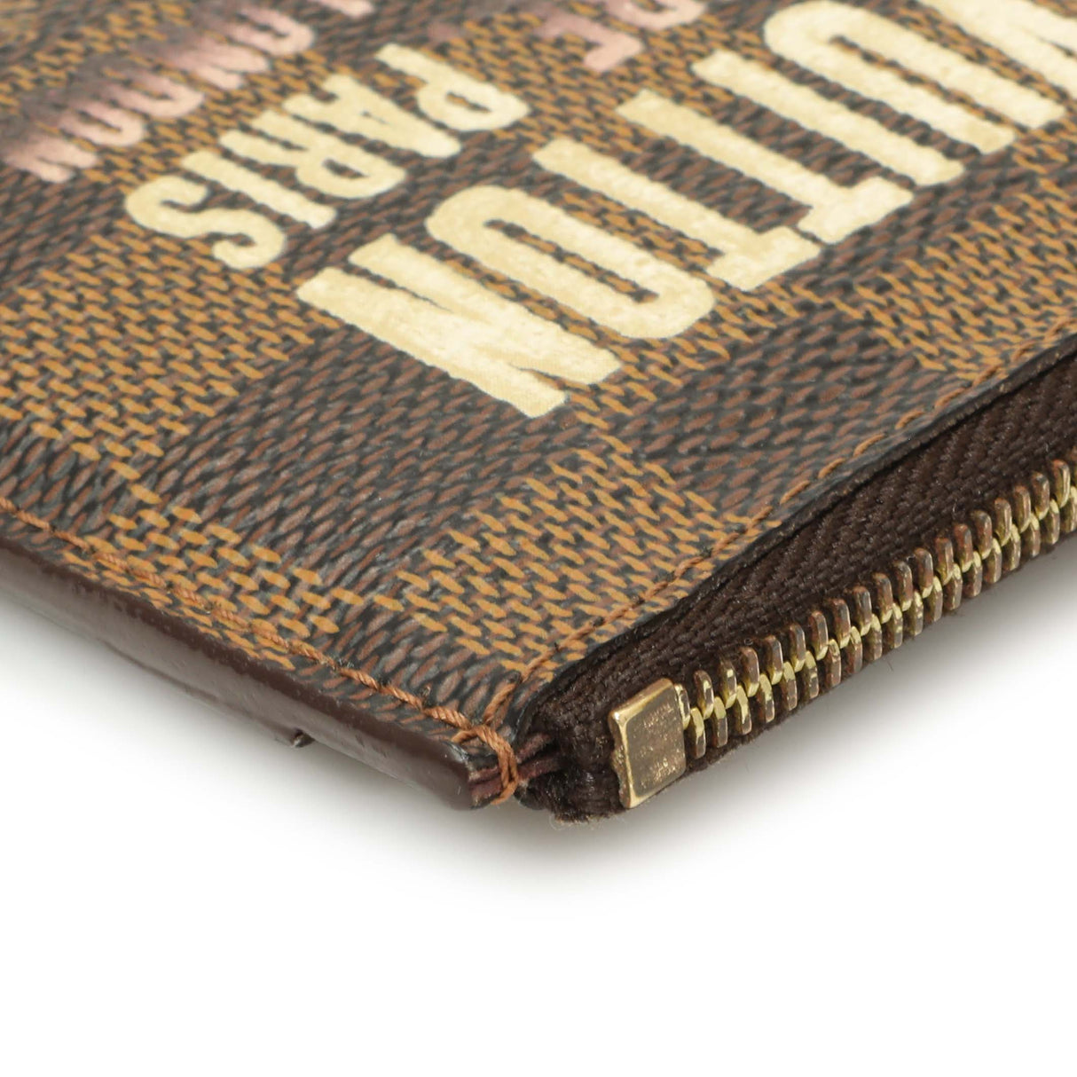 Louis Vuitton Damier Ebene Scribe Affiche Key Pouch Accessories Louis Vuitton