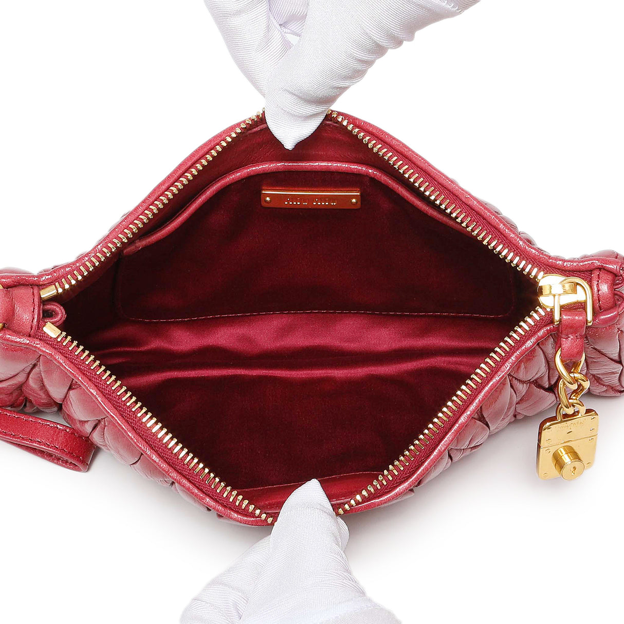 Miu Miu Matelasse Wristlet Pouch Handbags Miu Miu