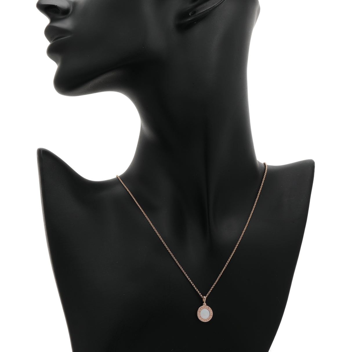 Bulgari 18K Rose Gold Mother of Pearl Bvlgari Bvlgari Pendant Necklace Designer Jewellery Bulgari