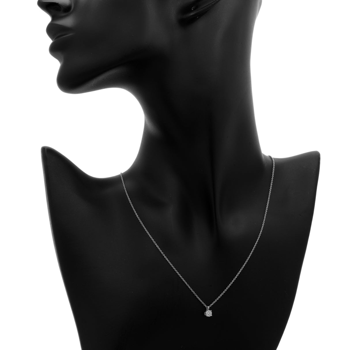 Tiffany & Co. Platinum Solitaire Diamond Pendant Designer Jewellery Tiffany and Co