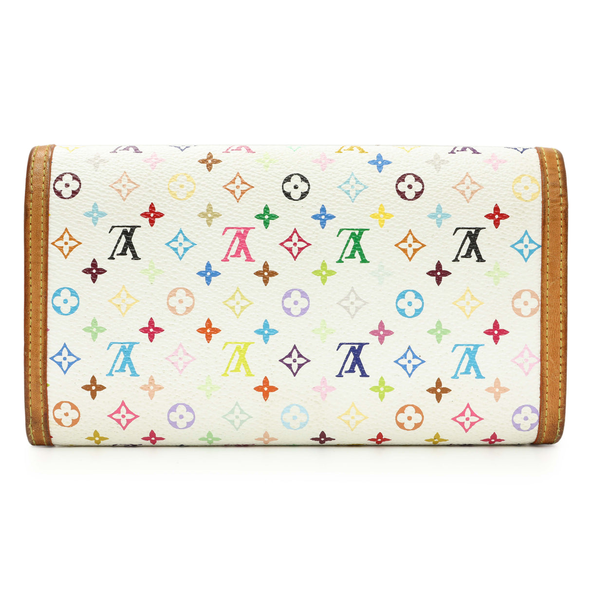 Louis Vuitton White Monogram Multicolor Porte Tresor International Wallet Accessories Louis Vuitton