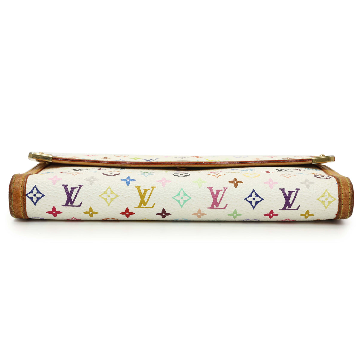 Louis Vuitton White Monogram Multicolor Porte Tresor International Wallet Accessories Louis Vuitton