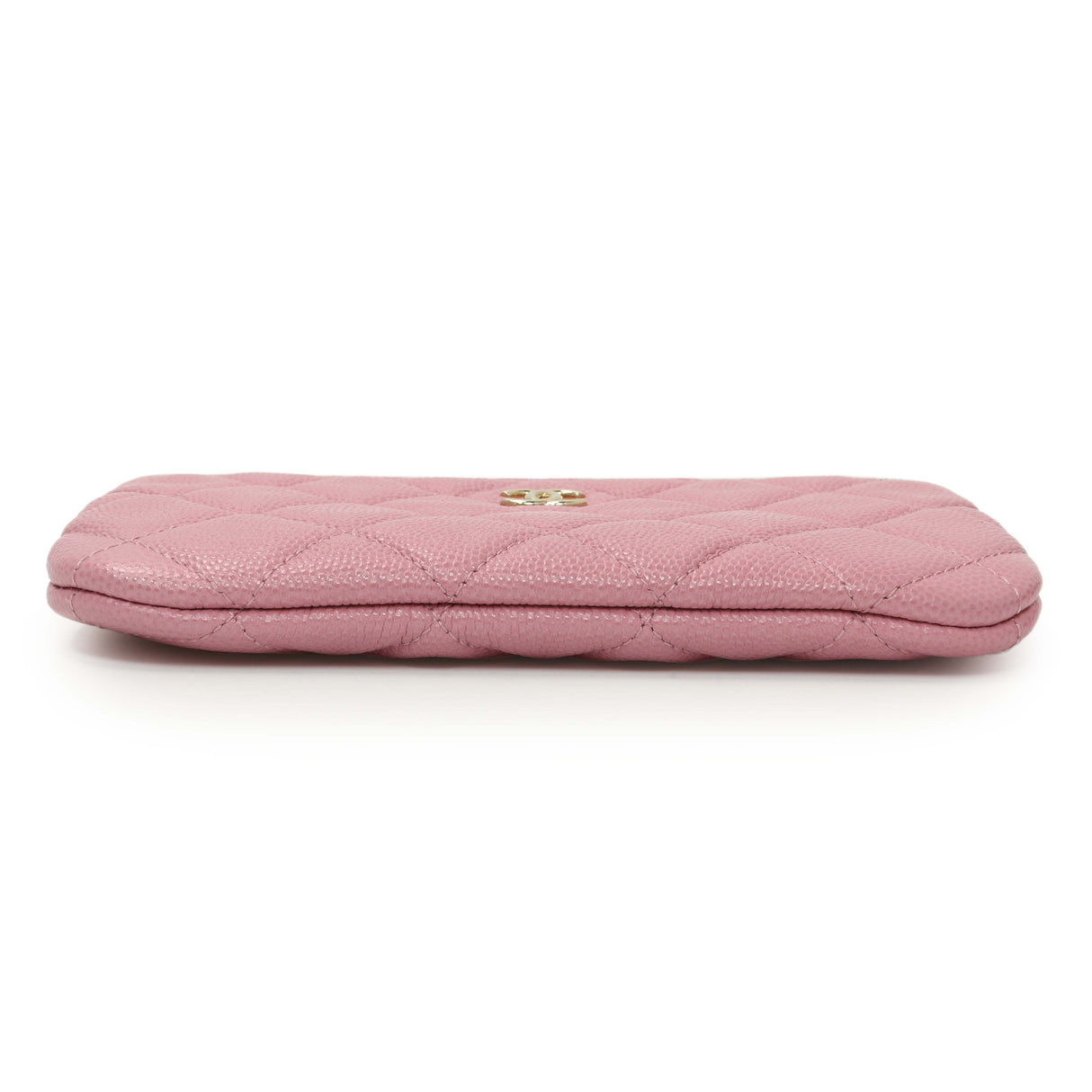 Chanel Pink Quilted Caviar Small Cosmetic Case Accessories Chanel