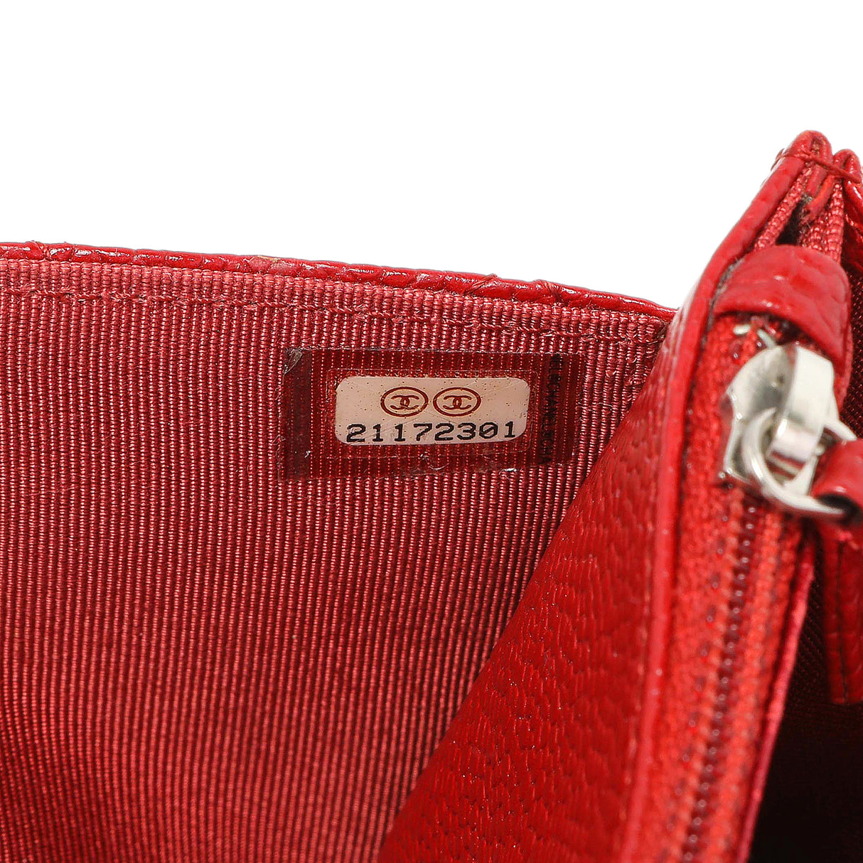 Chanel Red Quilted Caviar Classic Wallet on Chain WOC Handbags Chanel