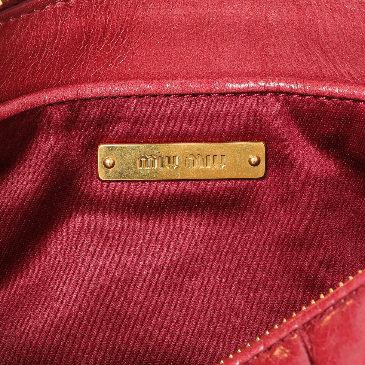 Miu Miu Matelasse Wristlet Pouch Handbags Miu Miu