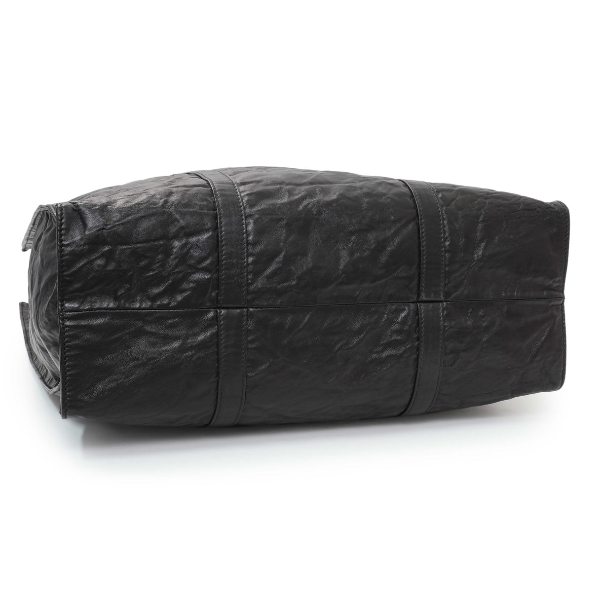 Prada Black Nappa Antique Tote Handbags Prada