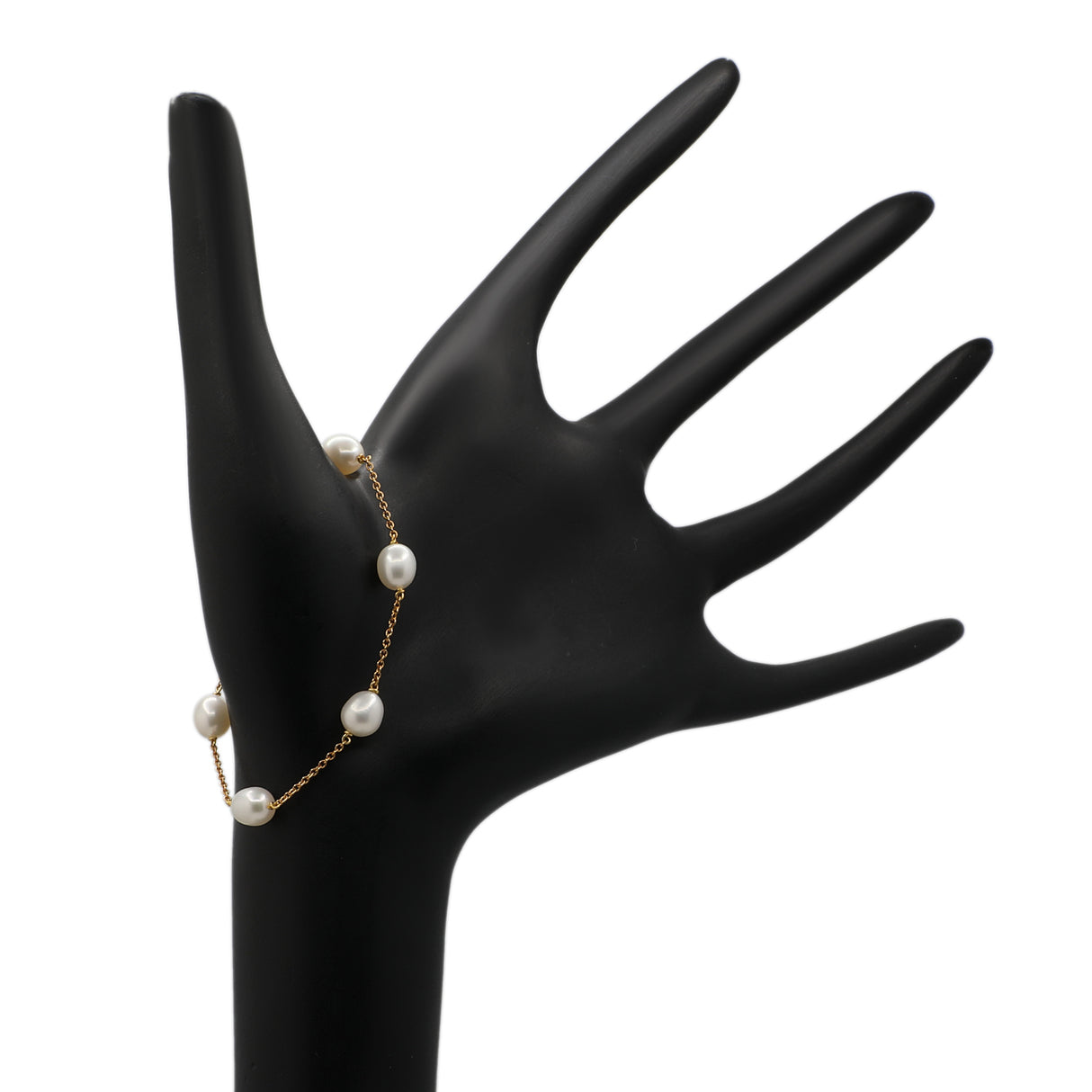 Tiffany & Co. 18K Yellow Gold Elsa Peretti Pearls by the Yard Bracelet Designer Jewellery Tiffany and Co