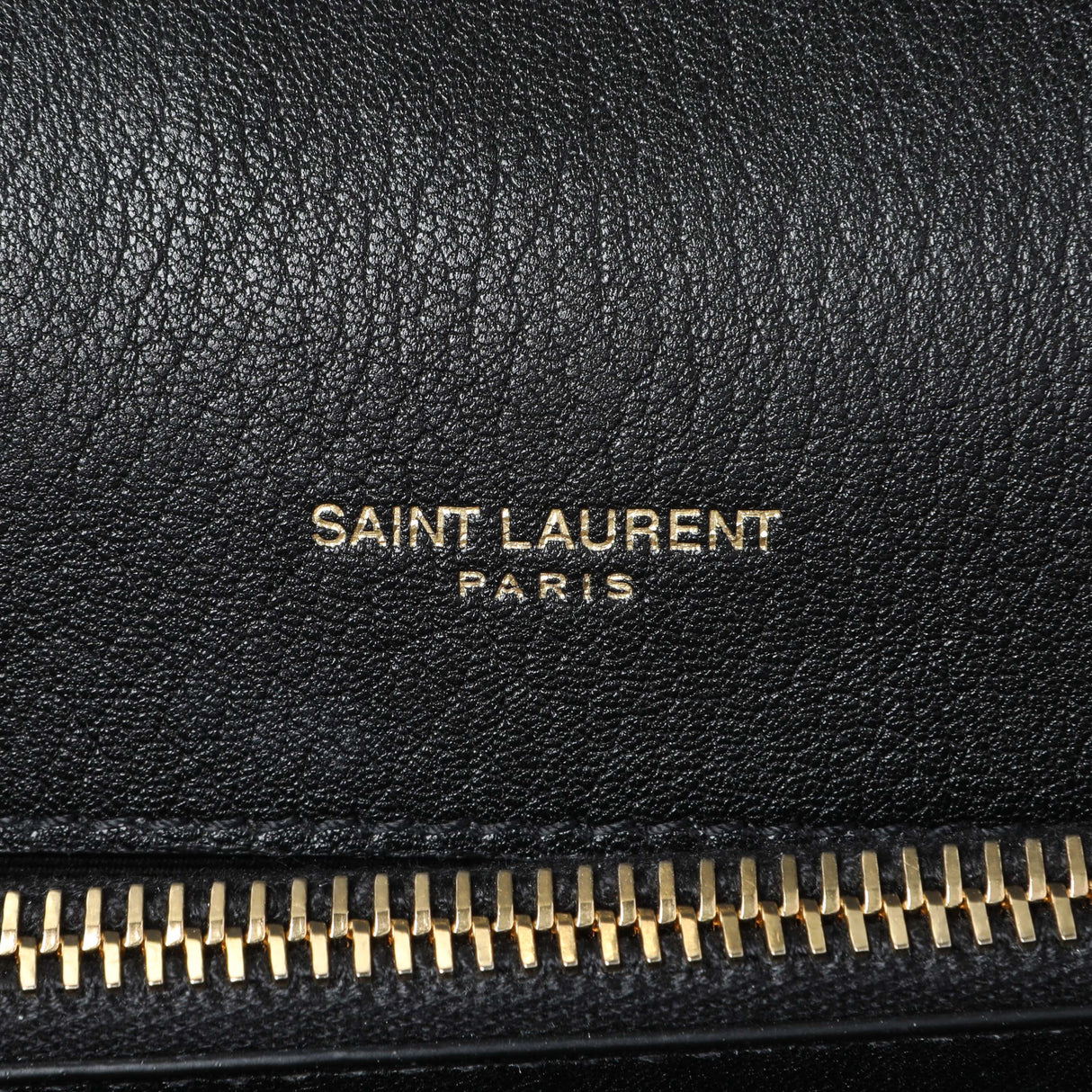 Saint Laurent Black Sheepskin Matelasse Chevron Monogram Medium College Bag
