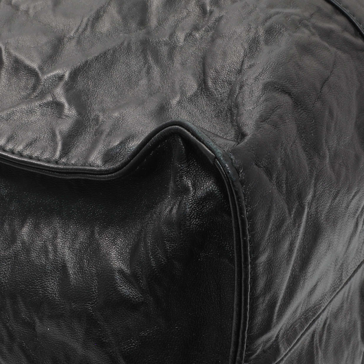 Prada Black Nappa Antique Tote Handbags Prada