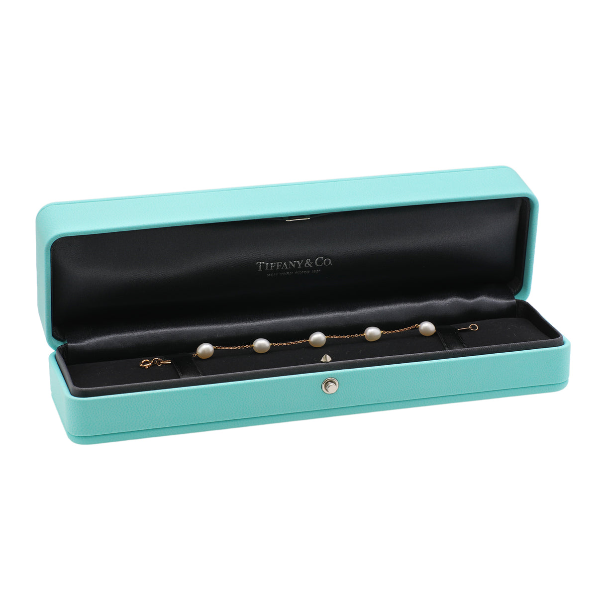 Tiffany & Co. 18K Yellow Gold Elsa Peretti Pearls by the Yard Bracelet Designer Jewellery Tiffany and Co