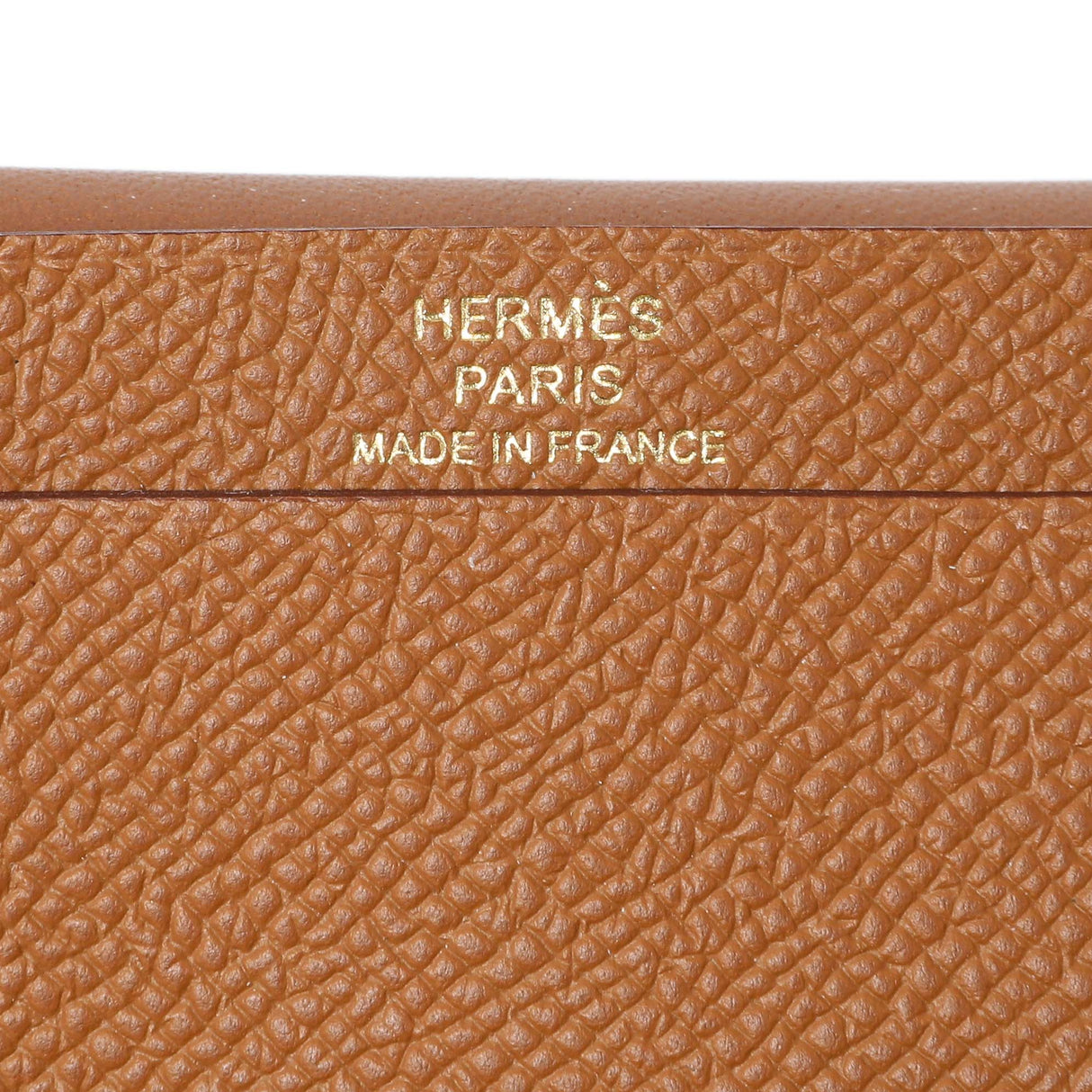 Hermes Gold Epsom Bearn Card Holder Wallet Accessories Hermes