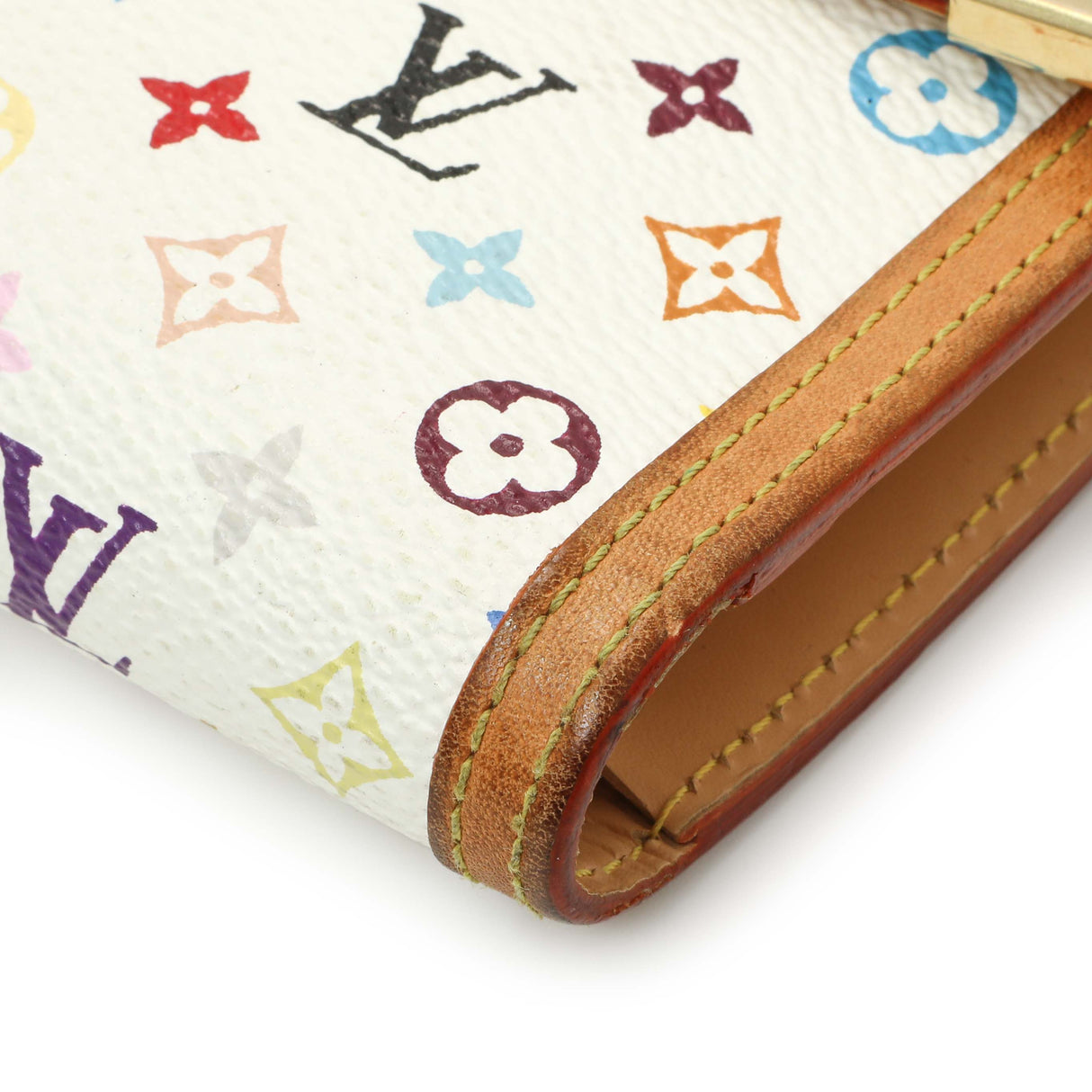 Louis Vuitton White Monogram Multicolor Porte Tresor International Wallet Accessories Louis Vuitton