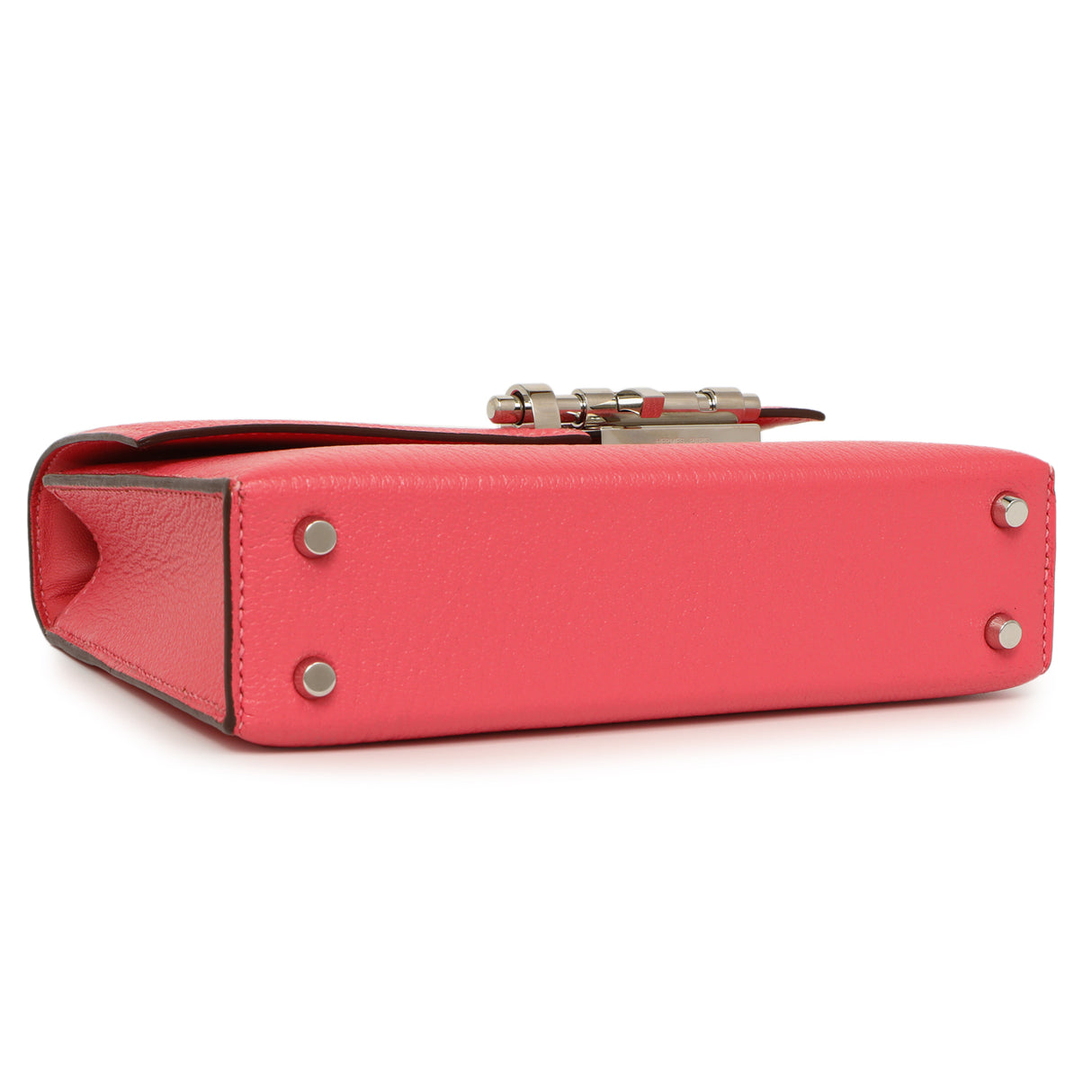 Hermes Rose Azalee Chevre Mysore Mini Verrou Chaine Handbags Hermes