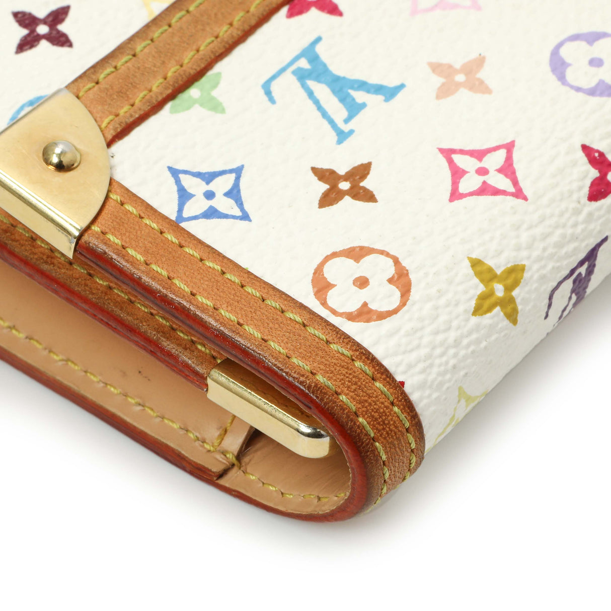 Louis Vuitton White Monogram Multicolor Porte Tresor International Wallet Accessories Louis Vuitton