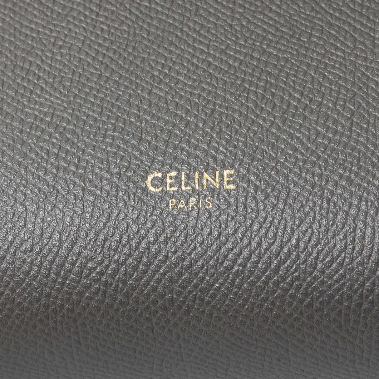 Celine Grey Grained Calfskin Micro Belt Bag