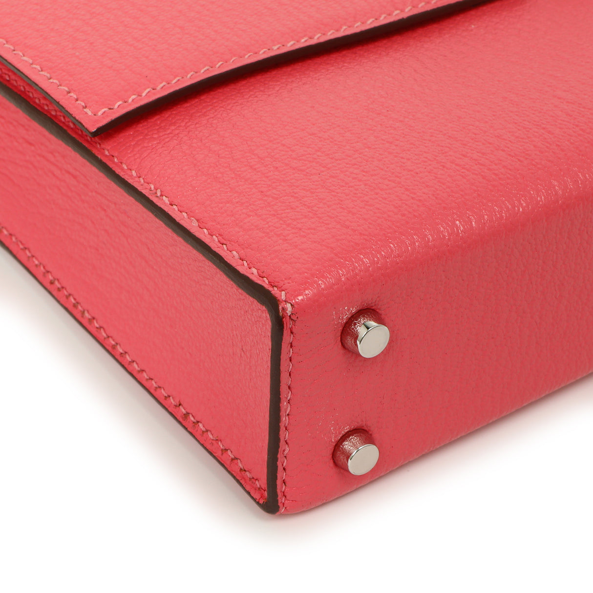 Hermes Rose Azalee Chevre Mysore Mini Verrou Chaine Handbags Hermes