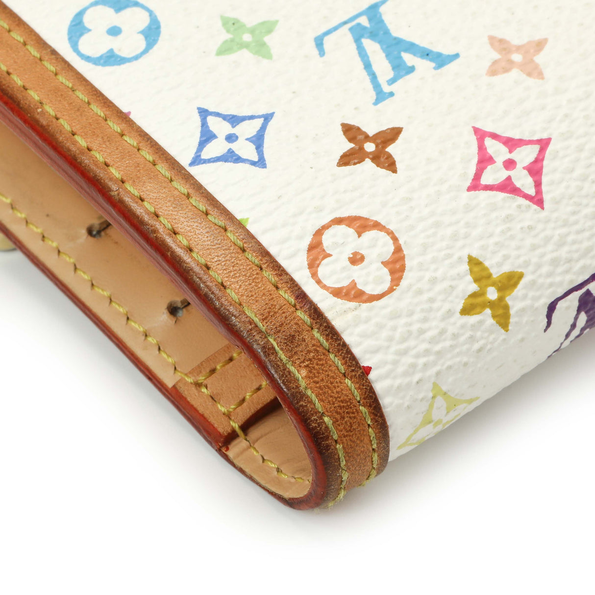 Louis Vuitton White Monogram Multicolor Porte Tresor International Wallet Accessories Louis Vuitton