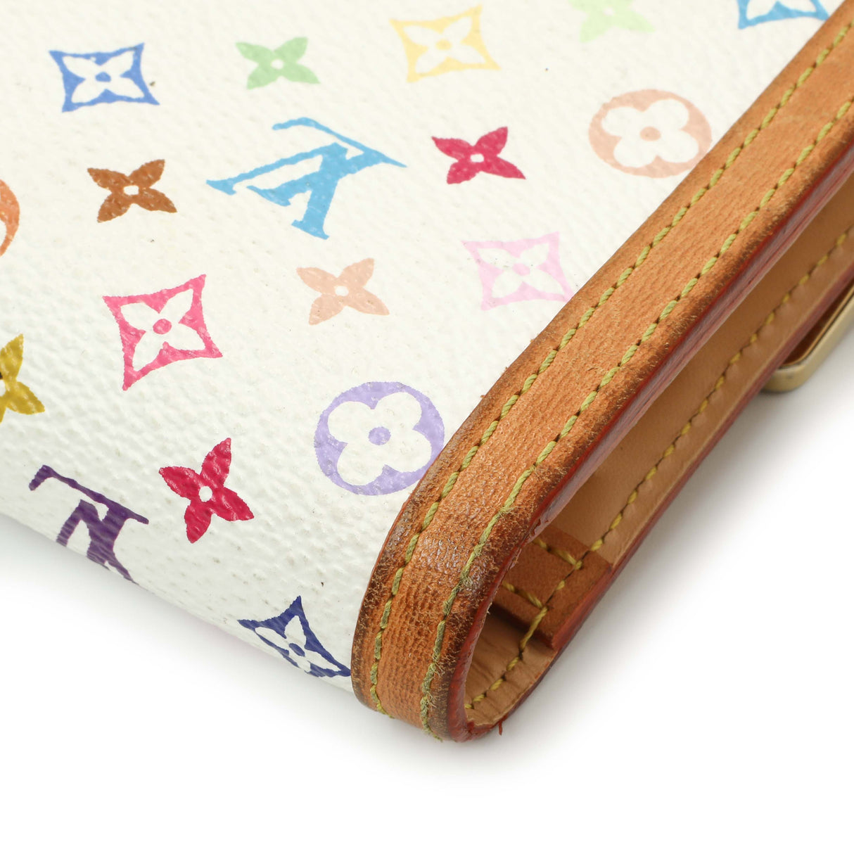Louis Vuitton White Monogram Multicolor Porte Tresor International Wallet Accessories Louis Vuitton