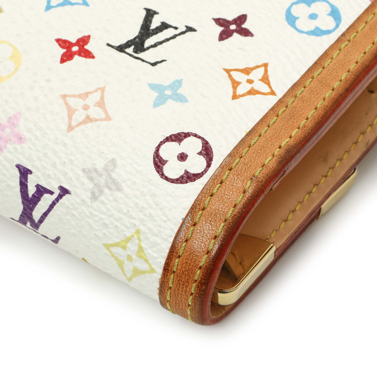 Louis Vuitton White Monogram Multicolor Porte Tresor International Wallet Accessories Louis Vuitton