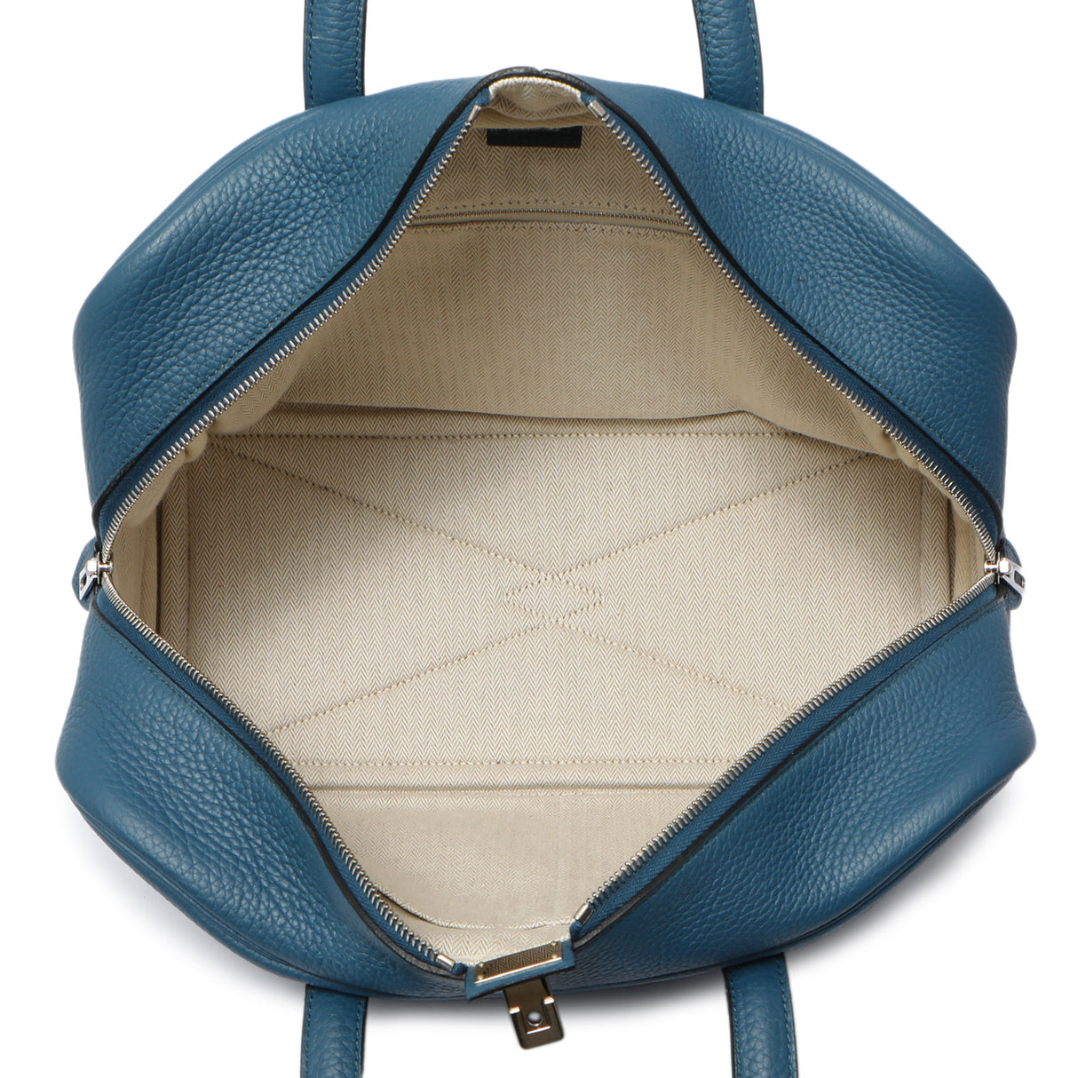 Hermes Cobalt Clemence Victoria II 35 Handbags Hermes