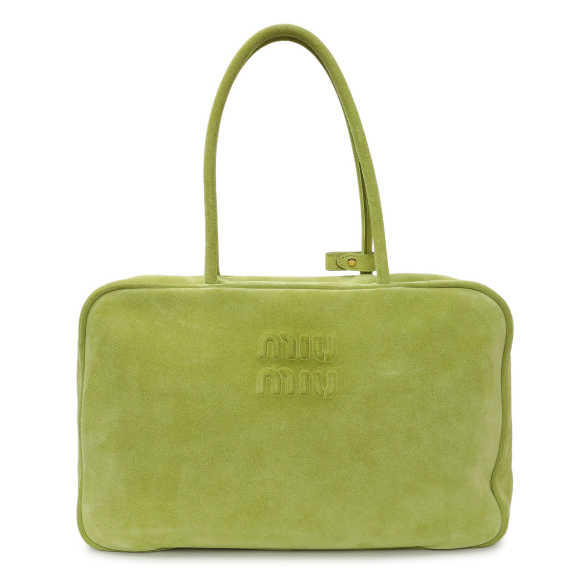 Miu Miu Green Camoscio Beau Top Handle Bag Handbags Miu Miu