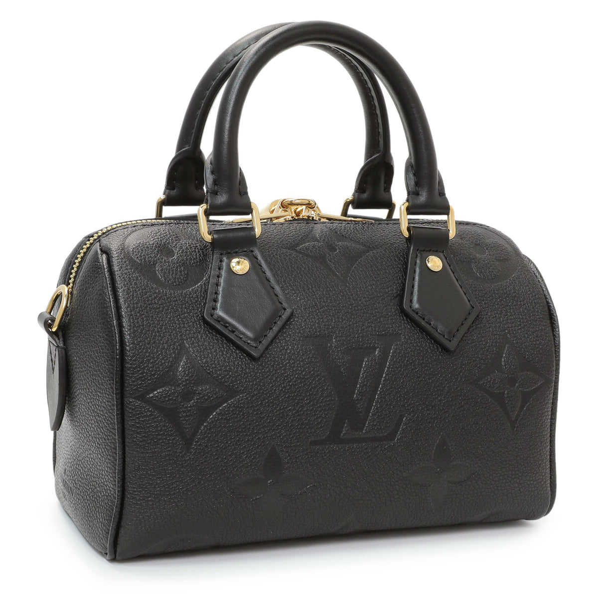 Louis Vuitton Black Empreinte Monogram Giant Speedy Bandouliere 20