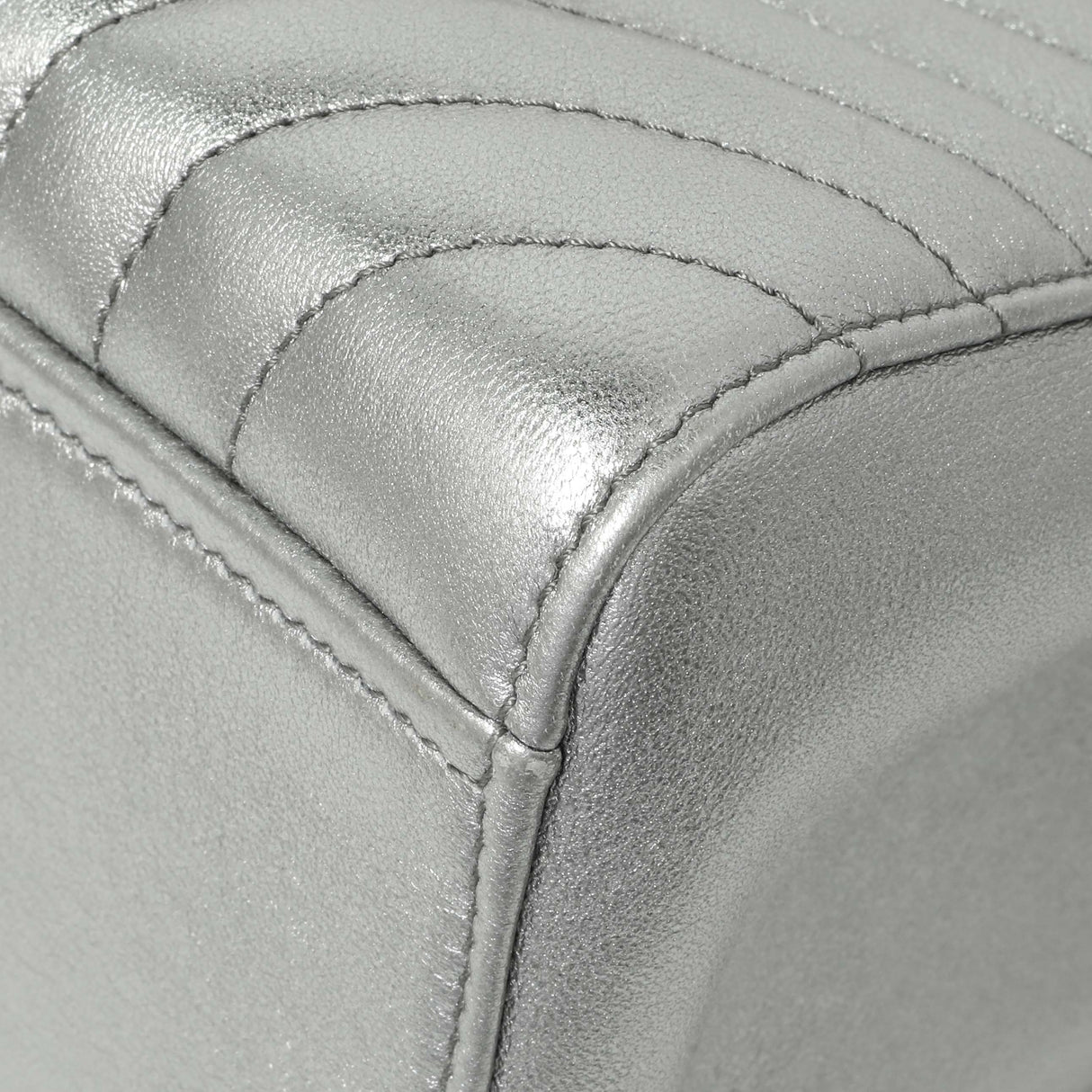 Prada Silver Calfskin Diagramme Flap Bag Handbags Prada