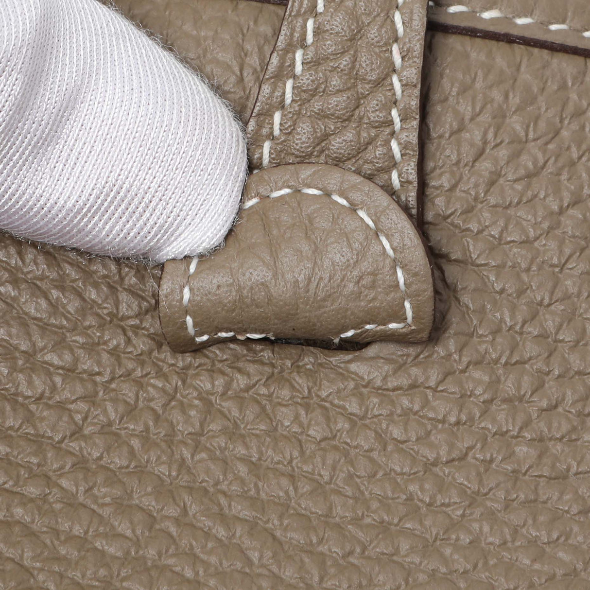 Hermes Etoupe Clemence Amazone Evelyne TPM Handbags Hermes
